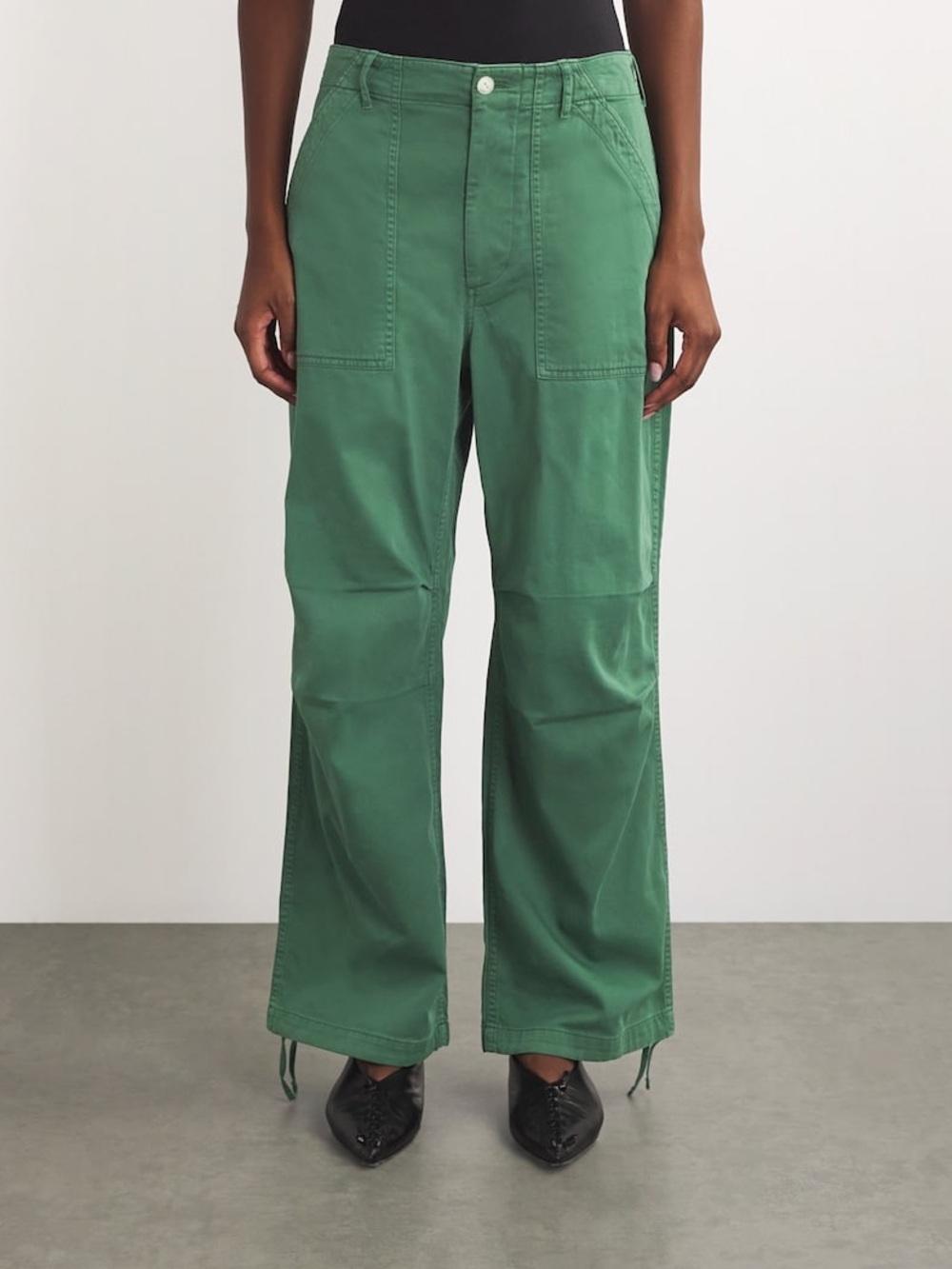Rag & Bone Cotton Twill Savannah Trousers
Size 0 Solid Green